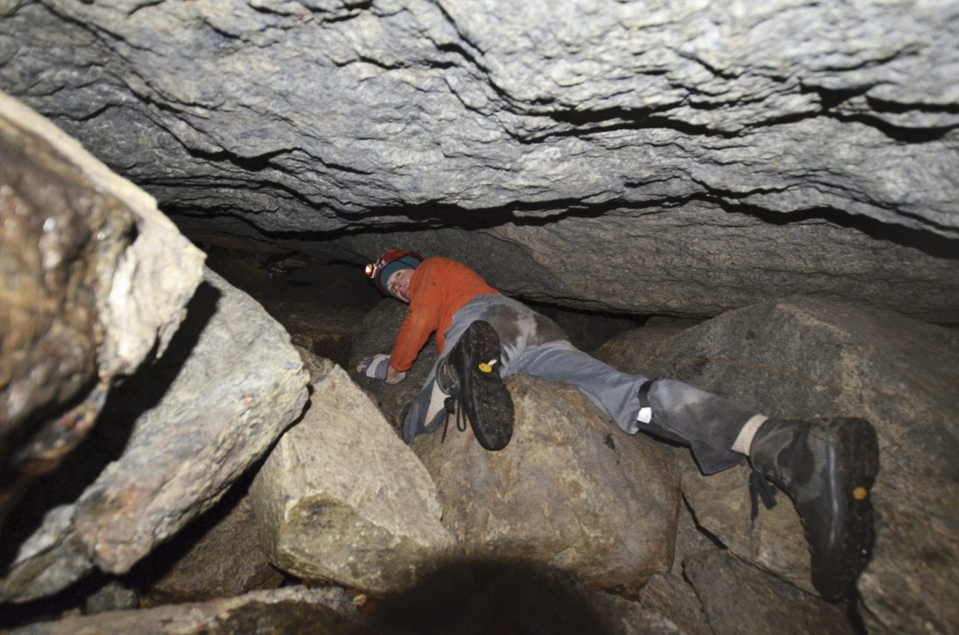Exploring the caves below Wallface - Adirondack Explorer