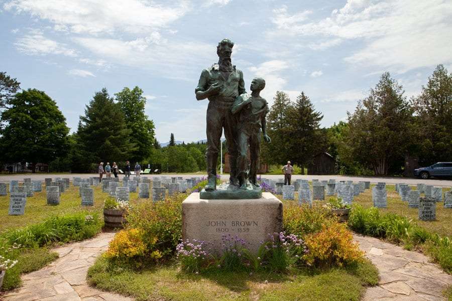 John Brown's memorial near Lake Placid.