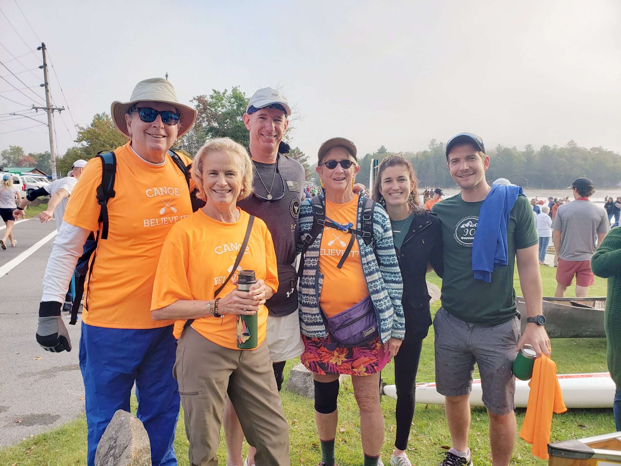 A misty start to this year's 90Miler canoe race