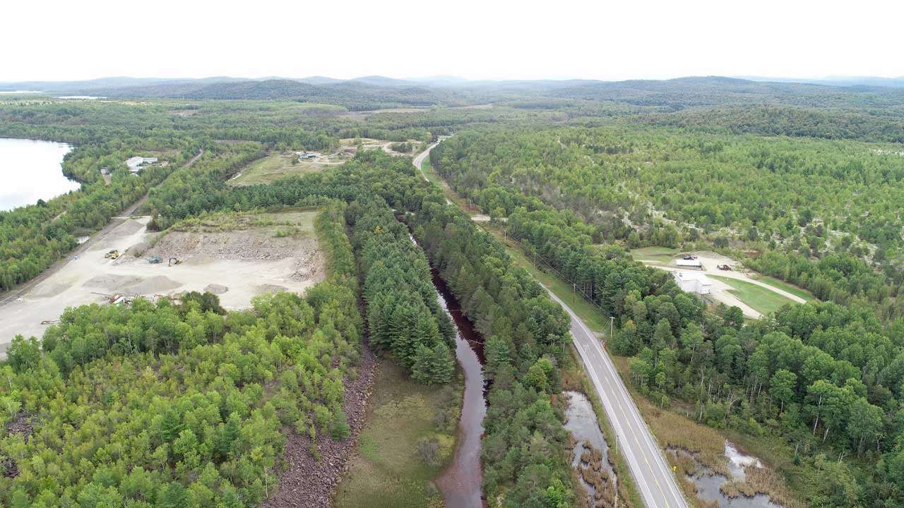 benson mine aerial view from the west