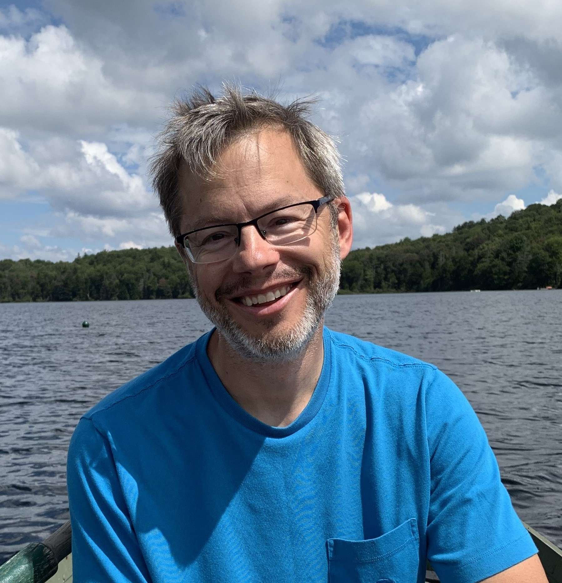 Cornell researcher Stephen Jane working in the Adirondacks