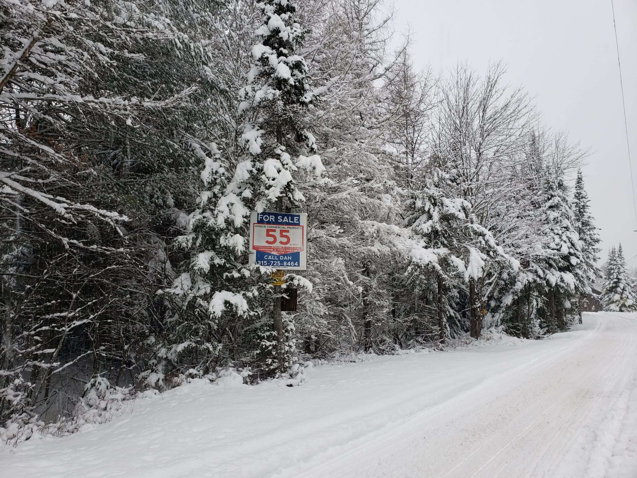 A snow-covered field in old forge could be the site of a future housing project