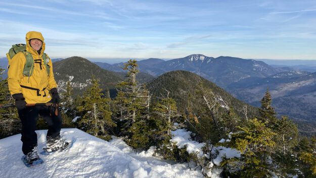 Neil Luckhurst stands on the summit of Saddleback Mountain. Photo provided