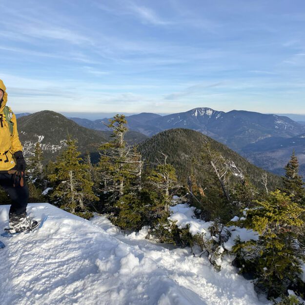 Neil Luckhurst stands on the summit of Saddleback Mountain. Photo provided