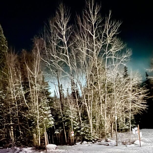 night skiing at cascade