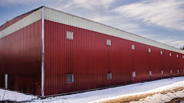 One of the production buildings for WhistlePig Whiskey in Moriah