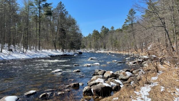 fishing spot on a river