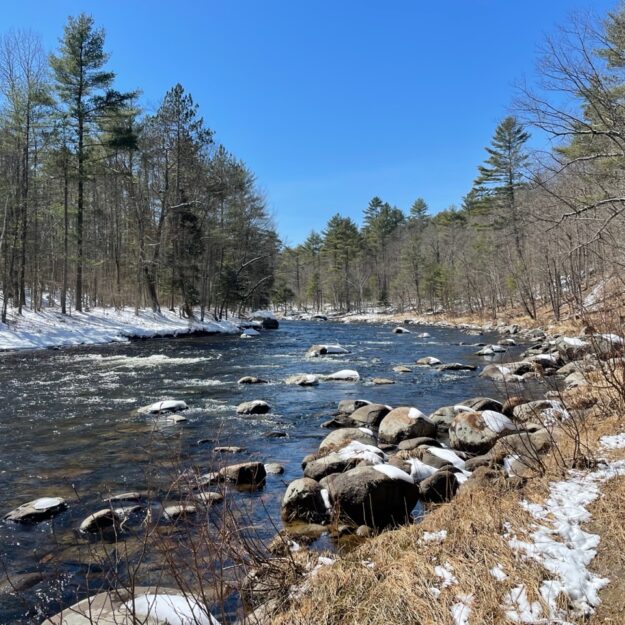 fishing spot on a river