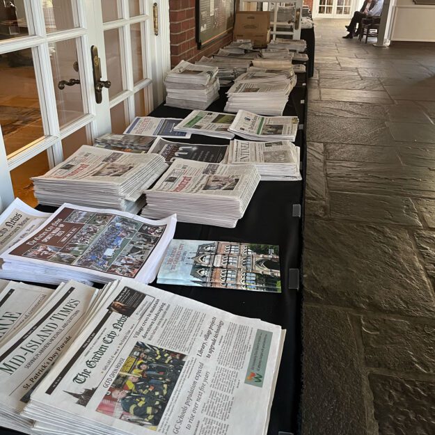 Adirondack Explorer part of a table of newspapers