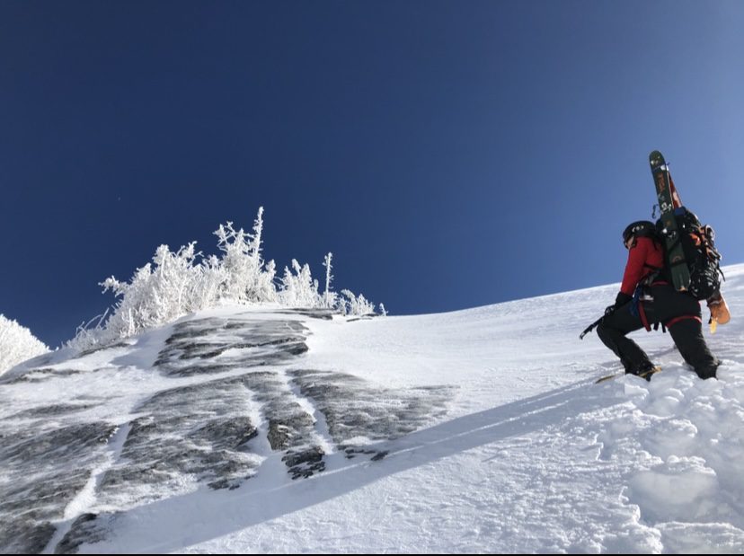 robbi mecus climbing in winter