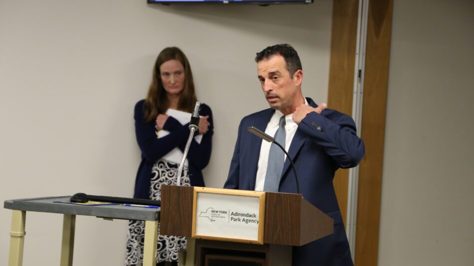 Matthew Norfolk, who represents the proposed artillery testing site in Lewis