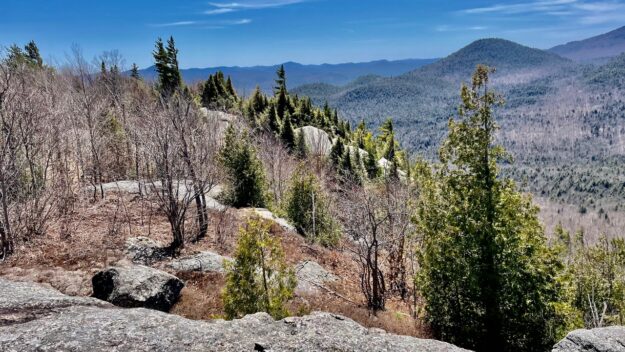 Bear Mountain in the foreground with Wyman behind on the top of Buck Mountain.