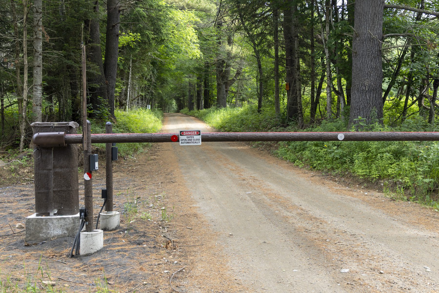 A new gate restricts motor vehicles from entering the property. Photo by Mike Lynch