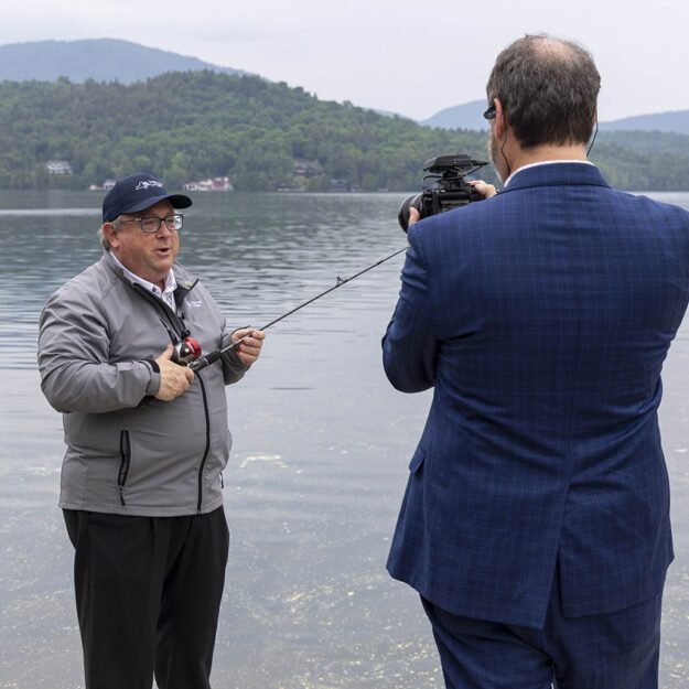 health commissioner speaking on the safety of consuming fish caught in adirondack waters