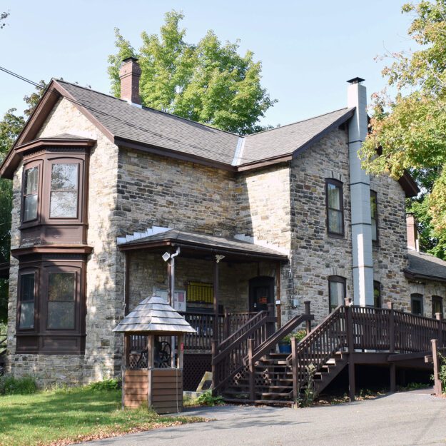 an old stone house that's now the Underground Railroad Museum