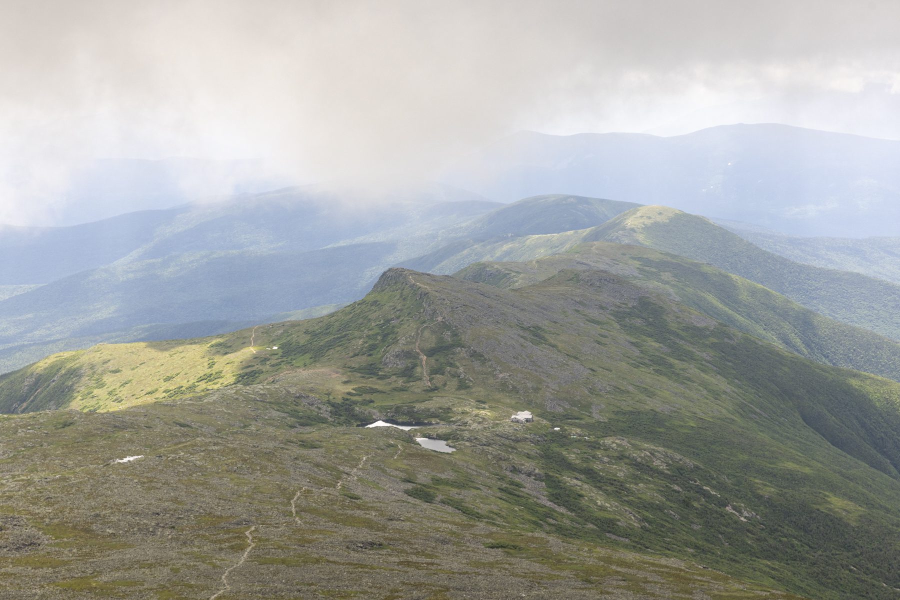 A view of the Presidential Range from Mount Washington in New Hampshire's White Mountains. Photo by Mike Lynch