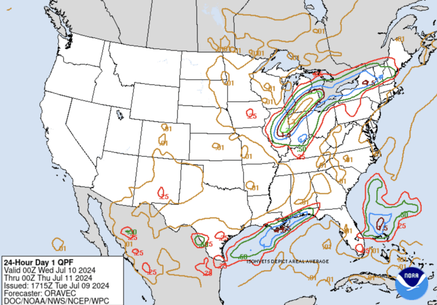 hurricane beryl's impact map