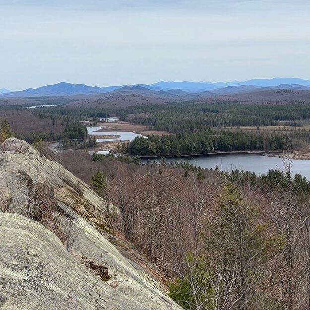 View from mountain summit