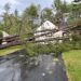 Photo 2 – Trees landed on multiple houses, including this one, on Crownwood Lane in Queensbury on Tuesday, July 16, 2024.