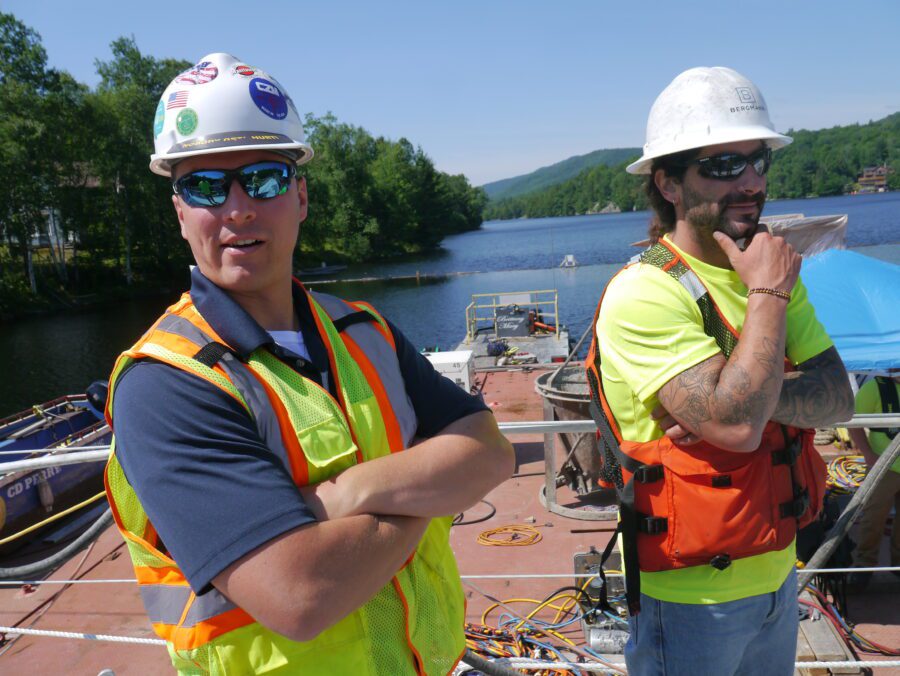 indian lake stone dam repair work