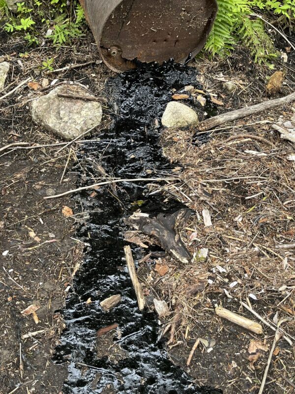 oil spill off Route 73