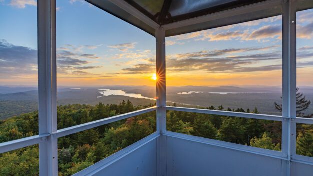 Sunset from a firewtower.