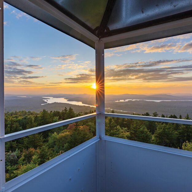 Sunset from a firewtower.