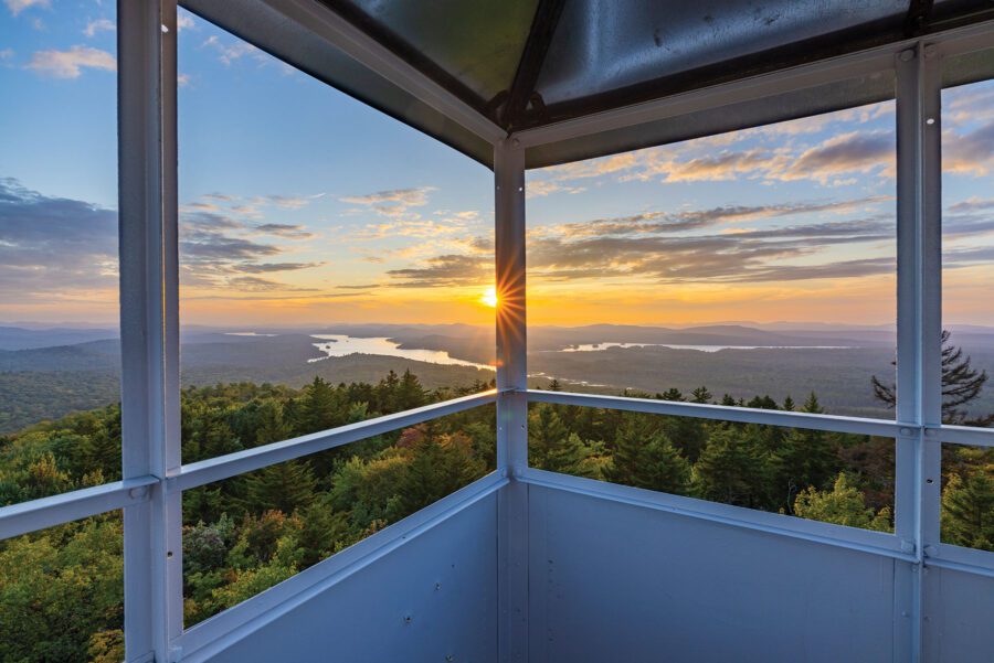 Sunset from a firewtower.