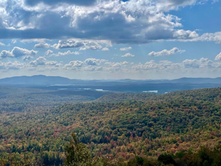 View of Tupper Lake and environs from Floodwood Mountain.
