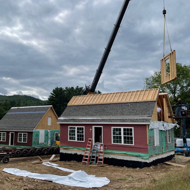 Cape homes go up at Both Meadow project in Keene.