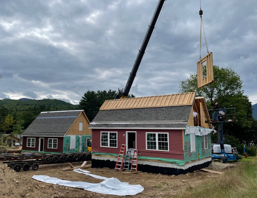 Cape homes go up at Both Meadow project in Keene.