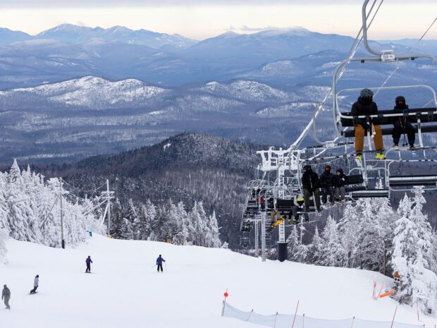 ski mountain with a chair lift