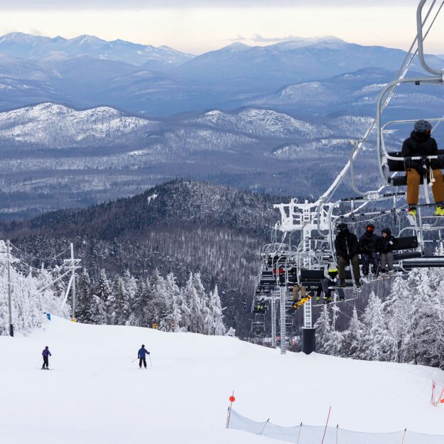 ski mountain with a chair lift