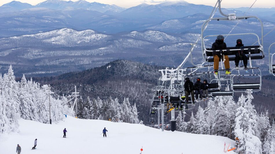 ski mountain with a chair lift